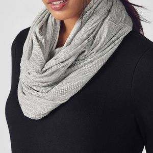 Fabletics Women’s Eclipse Infinity Scarf - Two Tone French Terry Soft and Cozy